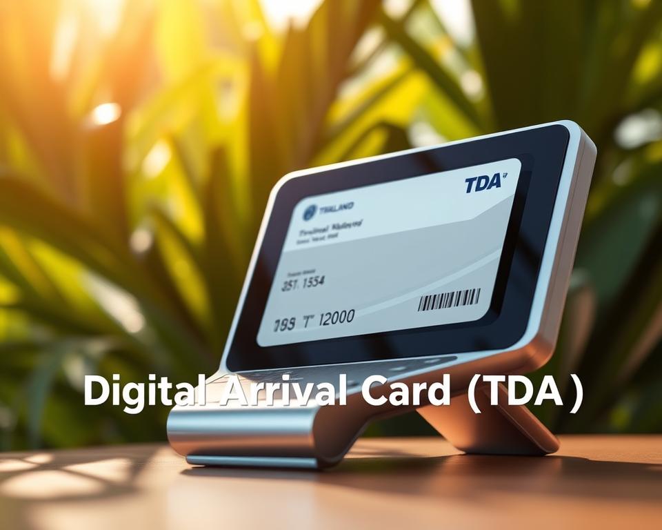 cartão digital chegada tailândia