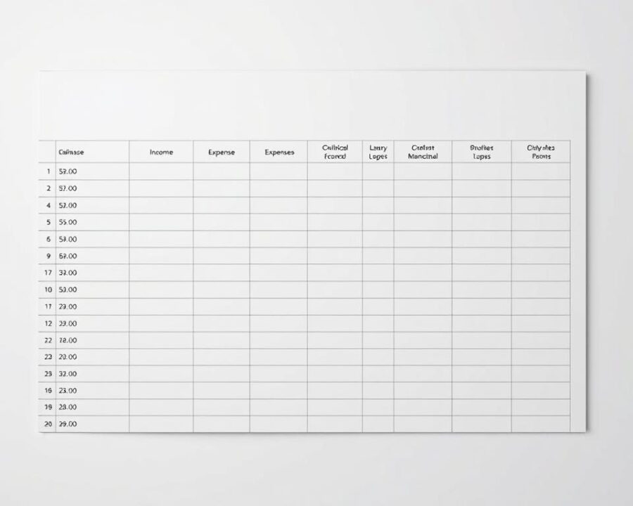 Planilha Simples para Organizar Contas do Mês